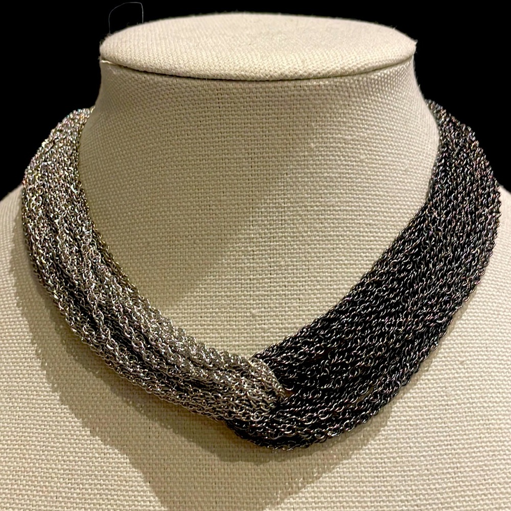 Chain chocker necklace by Caroline Neron